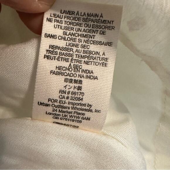 Free People Mini Dress White Swiss Dot Graduation Bridal Shower Birthday Party - Picture 7 of 7